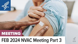 NVAC | February 2024 Meeting | Vaccines for Children Program, Public Comment | Part 3