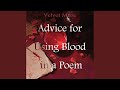 Advice for Using Blood in a Poem (Romantic Version)