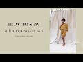 How To Sew a Loungewear Set | Waffle Knit Fabric