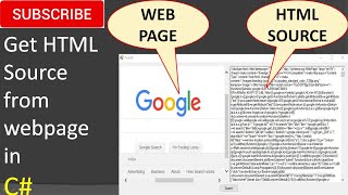 Get HTML Source from webpage in c#