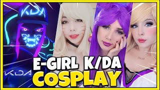 I Cosplayed KDA Akali with 4 E-Girls as my Popstar Partners - League of Legends