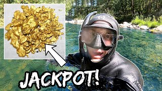 Checkout The GOLD I Found Mining Underwater (Gold Sniping)