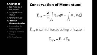 Generating the Integral Relation for the Conservation of Linear Momentum