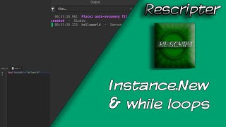Roblox Studio Scripting Tutorial #4 | Instance.New & while Loops