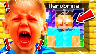 My LITTLE BROTHER RAGED When I DISGUISED As HEROBRINE!