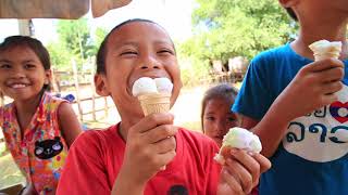 bicycle Street ice cream 자전거 길거리 아이스크림 / 라오스 길거리 음식 / laos street food / LAOS