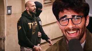 Andrew Tate Gets Arrested AGAIN | Hasanabi reacts
