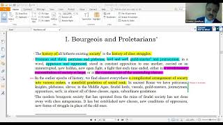 The Communist Manifesto Section One the Bourgeois and the Proletarians Paragraph One Explained