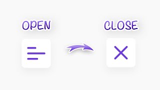 Animated Hamburger Menu Button with CSS & JavaScript