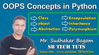 OOPS Concepts in Python | Object Oriented Programming | OOP Concepts | Python Programming | Telugu