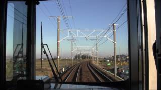 前面展望 東海道線新快速 蒲郡→岡崎  Front View Tokaido Line from Gamagōri to Okazaki