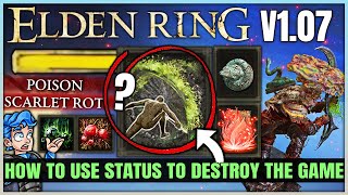 So Status = Actually INSANELY OP Now - MELT Bosses With Poison \u0026 Rot - Best Elden Ring Status Build!