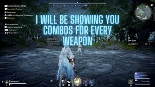 Justina Gu Just Some SIMPLE Combos on ALL WEAPONS