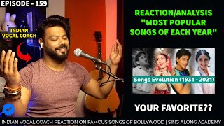 INDIAN VOCAL COACH Reacts to "Evolution Of Hindi Film Songs"| Episode - 159 | MUZIX | Sing Along