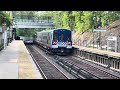 rare metro north 12 car m7a stopping at scarsdale headed to north white plains 8 08 23