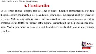 7Cs of Effective Communication