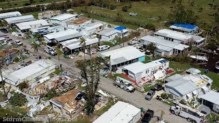 Placida, FL Mobile Park Aftermath After Hurricane Ian - 10/9/2022