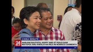 24 Oras: Harlene Bautista, happy and at peace daw matapos ang hiwalayan nila ni Romnick Sarmenta