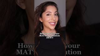 How to make your MATTE foundation DEWY!