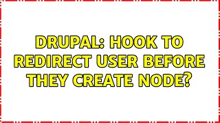 Drupal: hook to redirect user before they create node?
