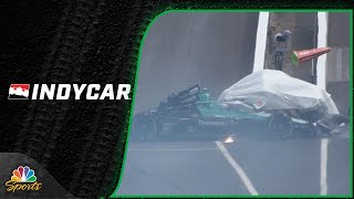 Marcus Ericsson wrecks out during Indy 500 practice at Indianapolis | Motorsports on NBC
