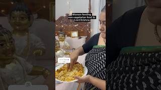 Woman feeding non-vegetarian food🤬💥 to lord krishna vs Sanatan Dharma 🚩🕉️#shorts#sanatani#shortsfeed