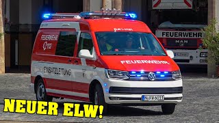 [NEUER ELW!] - Einsatzfahrten Feuerwehr Nürnberg Wache 1 (mit SLF!) + Rettungsdienst