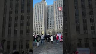 Trump Supporters Rally Outside Courthouse During Sentencing