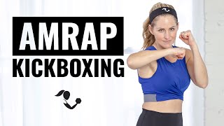 32-Minute AMRAP Kickboxing Workout for Strength & Cardio