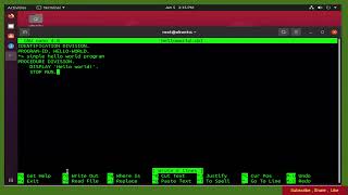 How To Write COBOL - "Hello World" Program