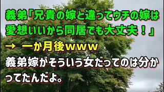 【スカッとひろゆき】義弟｢兄貴の嫁と違ってウチの嫁は愛想いいから同居でも大丈夫！｣ → 一か月後ｗｗｗ 義弟嫁がそういう女だってのは分かってたんだよ。