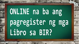 Online Registration of Books of Accounts sa BIR