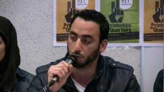 Youssef Brakni : Assemblée publique du Printemps des quartiers