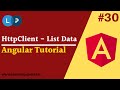 API Listing | API calling from Angular | Http Client | Angular 12 Tutorial | Learning Points