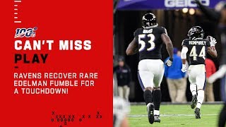 Ravens Defensive Fumble Recovery Results in 70-Yd TD!