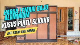 HARGA LEMARI PAKAIAN ALUMINIUM 4 PINTU @pandawaaluminium