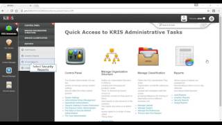 Admin Management: Generating File Reference report with KRIS Record and Document Management System