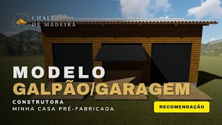 KIT PRÉ-FABRICADO MODELO GALPÃO/GARAGEM | RECOMENDAÇÃO DE CASAS