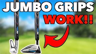 JUMBO GRIPS on all my golf clubs?!