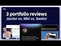 How to improve your portfolio:  The differences between junior, mid-level, and senior designers