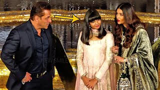 Salman Khan, Aishwarya Rai with daughter Aradhya Bachchan at Nita Ambani NMACC Launch | NSE