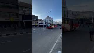 Ksrtc 7A green bus in mg road #trivandrum #ksrtcrides #shorts #viral