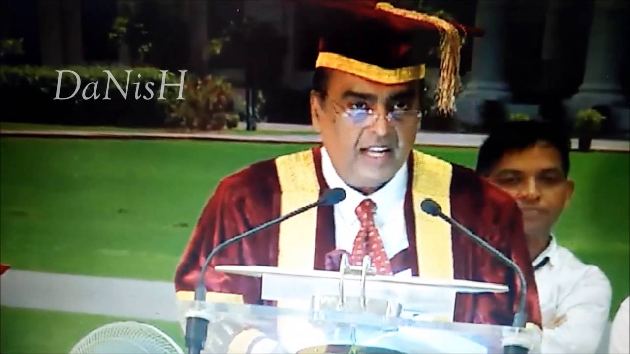 Mukesh Ambani Good Speech For IIT Students - YouTube