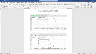 Reverse Scoring using EXCEL