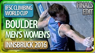 Boulder Finals | Innsbruck | Men's Women's | 2016