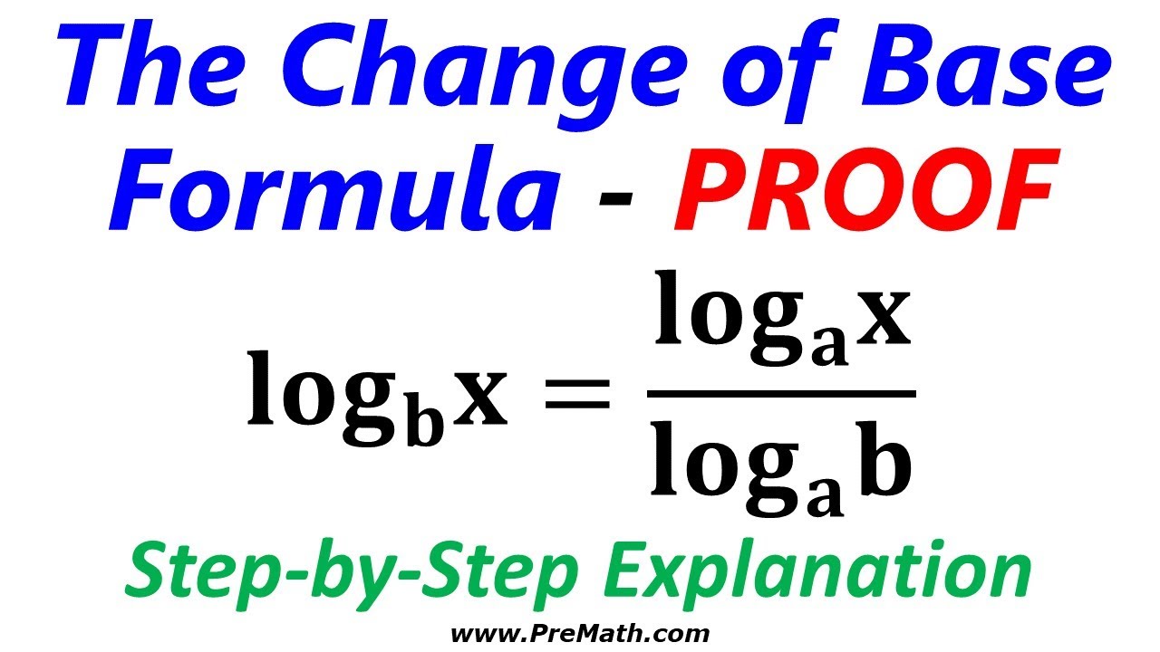 Change Of Base Formula Logarithms