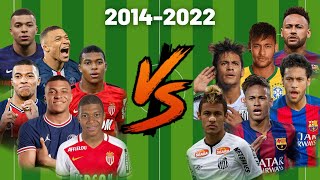 Mbappe vs Neymar💪(2014-2022)