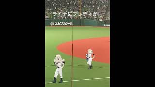 田村伊知郎ヒーローインタビュー後に。