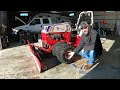 ventrac duel wheels vs singles plowing snow