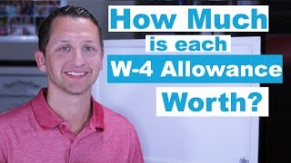 How Much Is Each W 4 Allowance Worth